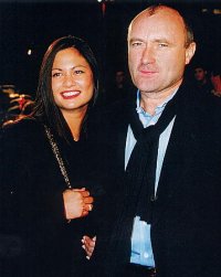 Phil Colins and Orianne Cevey